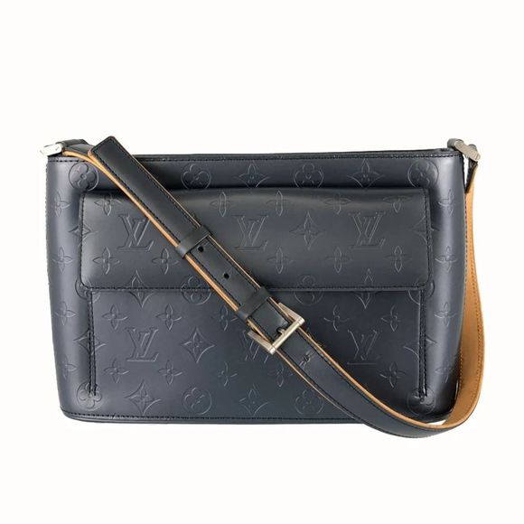 Louis Vuitton Mat Alston Monogram Leather Shoulder Bag Black - Picture 16 of 16